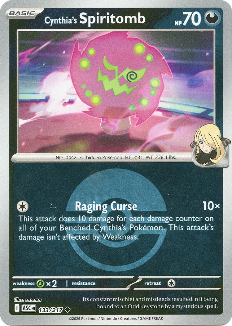 Cynthia's Spiritomb (133/217) (Poke Ball) [Mega Evolution: Ascended Heroes] | Jack's On Queen