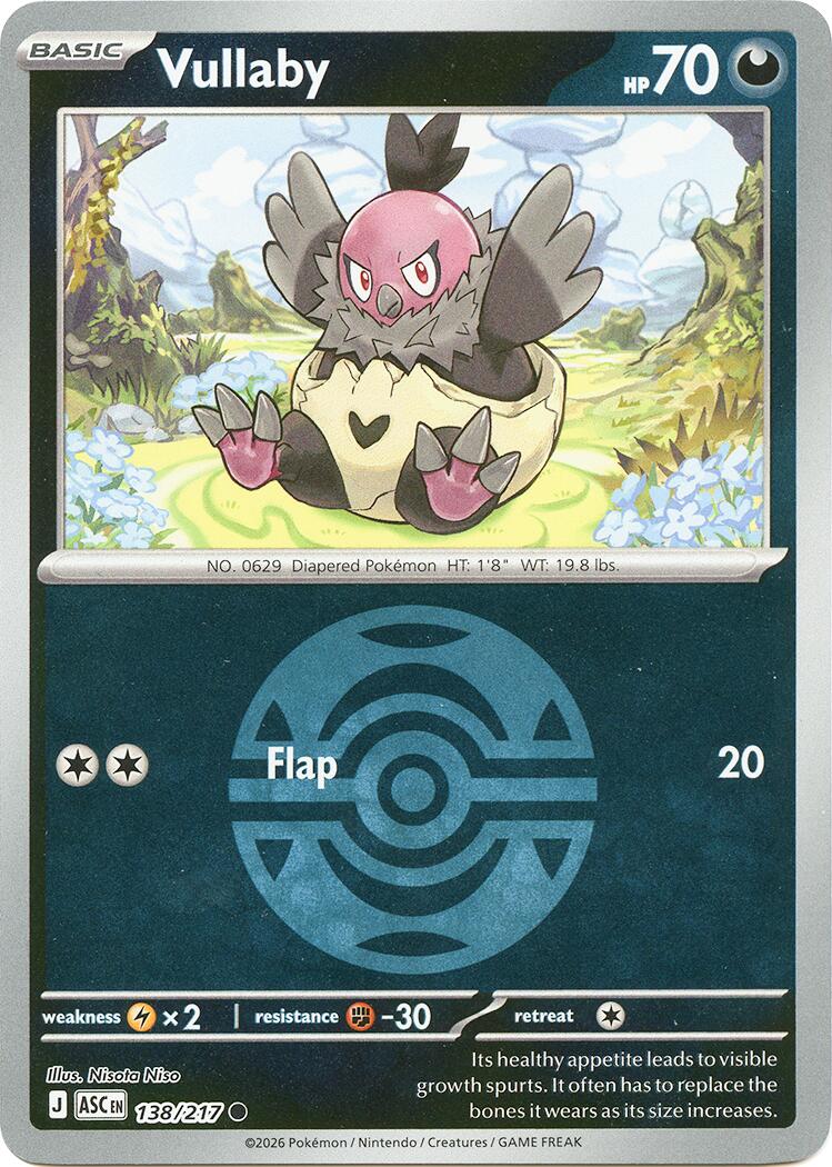Vullaby (138/217) (Dusk Ball) [Mega Evolution: Ascended Heroes] | Jack's On Queen