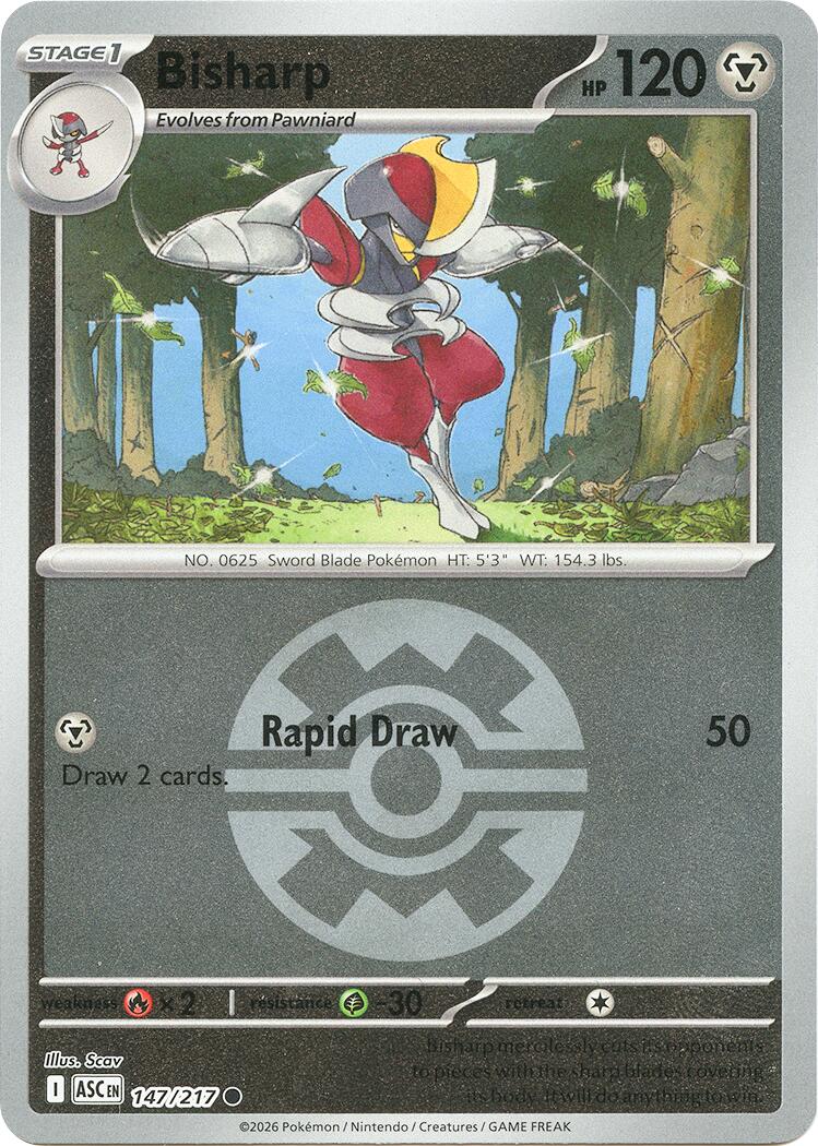 Bisharp (147/217) (Quick Ball) [Mega Evolution: Ascended Heroes] | Jack's On Queen
