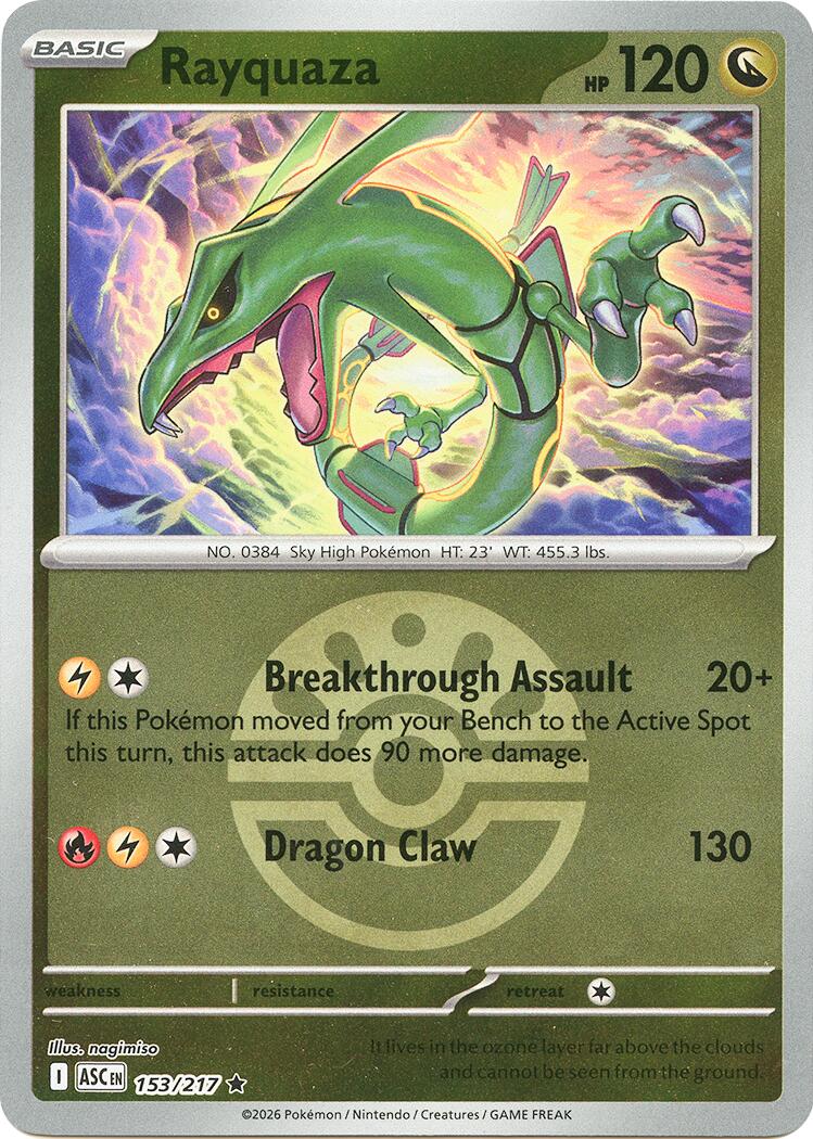 Rayquaza (153/217) (Friend Ball) [Mega Evolution: Ascended Heroes] | Jack's On Queen