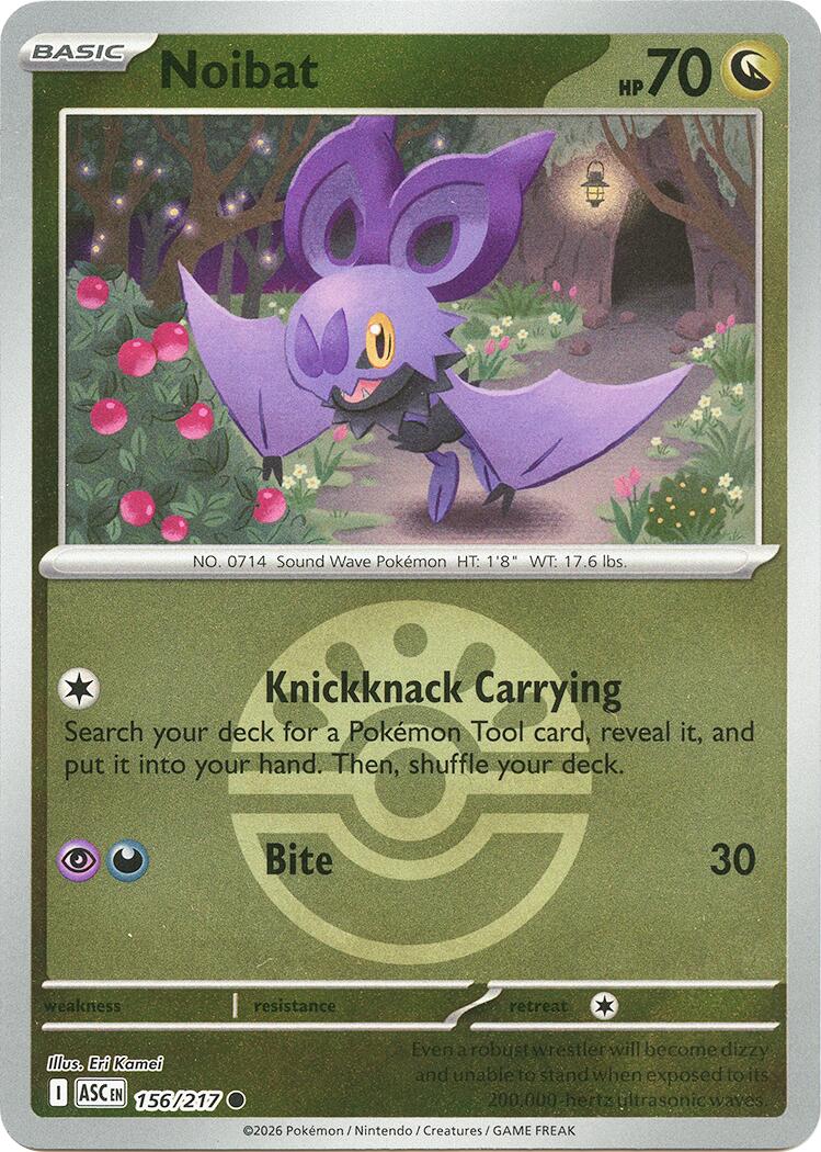 Noibat (156/217) (Friend Ball) [Mega Evolution: Ascended Heroes] | Jack's On Queen