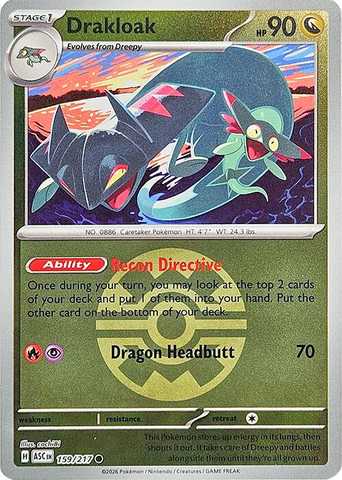 Drakloak (159/217) (Quick Ball) [Mega Evolution: Ascended Heroes] | Jack's On Queen