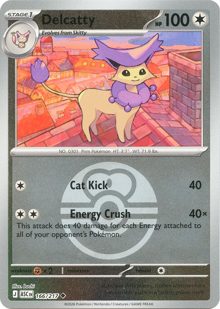 Delcatty (166/217) (Love Ball) [Mega Evolution: Ascended Heroes] | Jack's On Queen