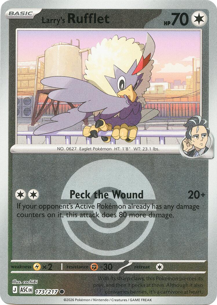 Larry's Rufflet (173/217) (Poke Ball) [Mega Evolution: Ascended Heroes] | Jack's On Queen