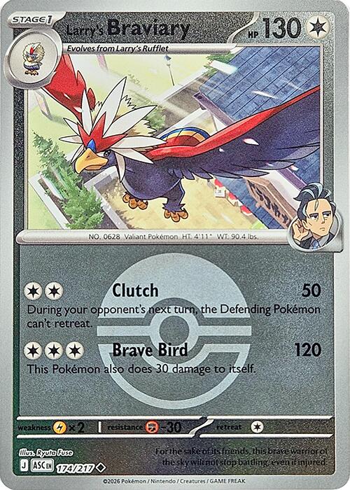 Larry's Braviary (174/217) (Poke Ball) [Mega Evolution: Ascended Heroes] | Jack's On Queen