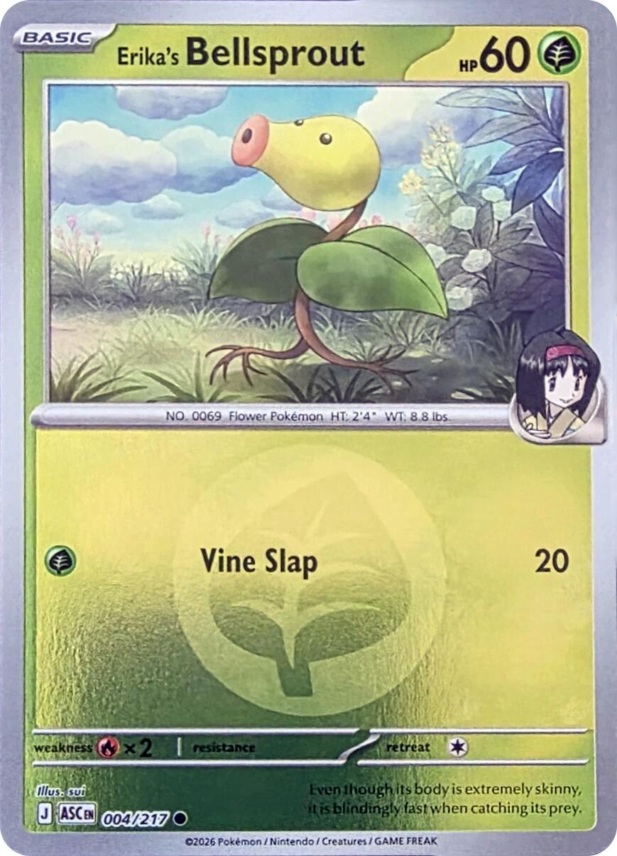 Erika's Bellsprout (004/217) (Energy Symbol Pattern) [Mega Evolution: Ascended Heroes] | Jack's On Queen