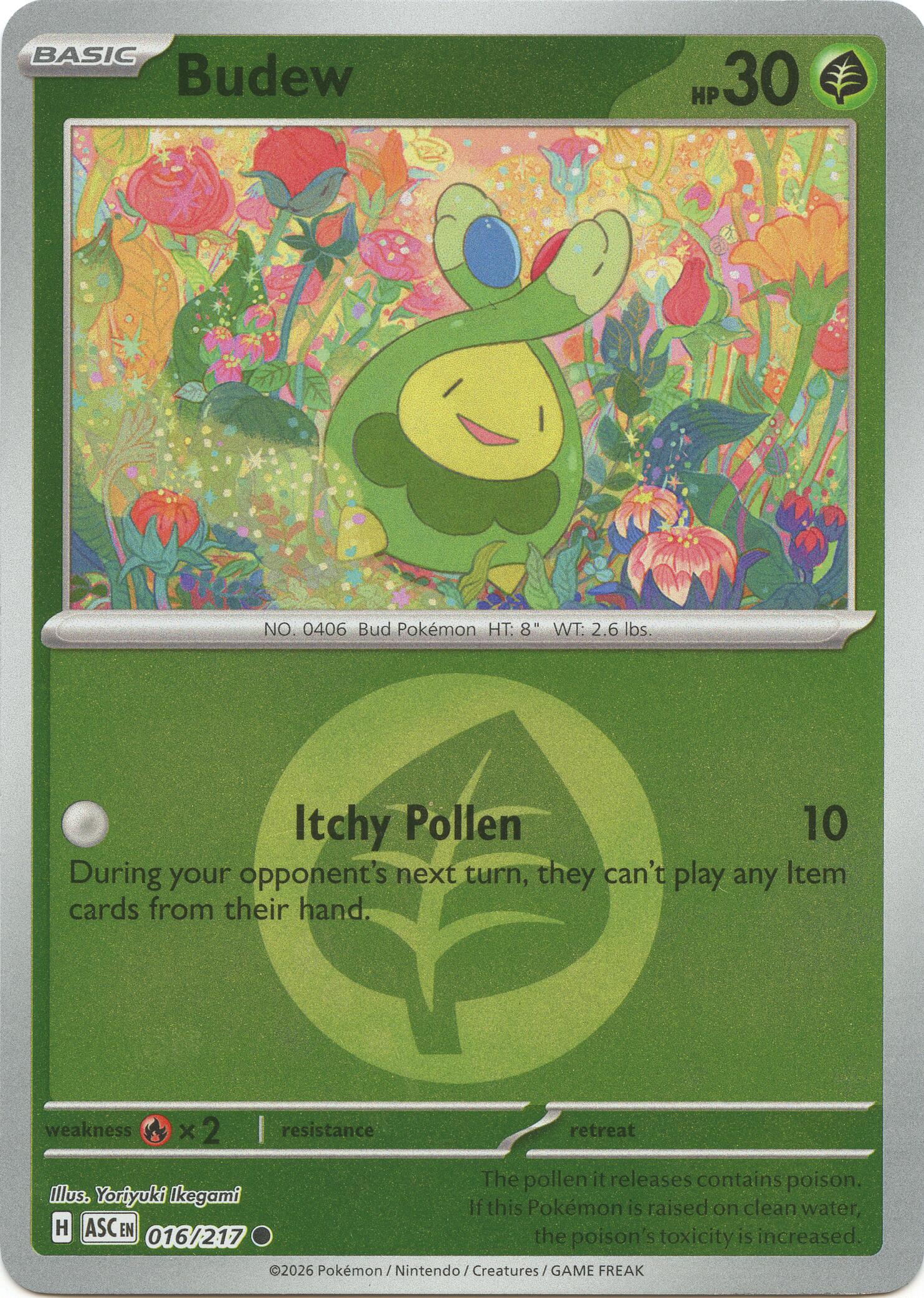 Budew (016/217) (Energy Symbol Pattern) [Mega Evolution: Ascended Heroes] | Jack's On Queen