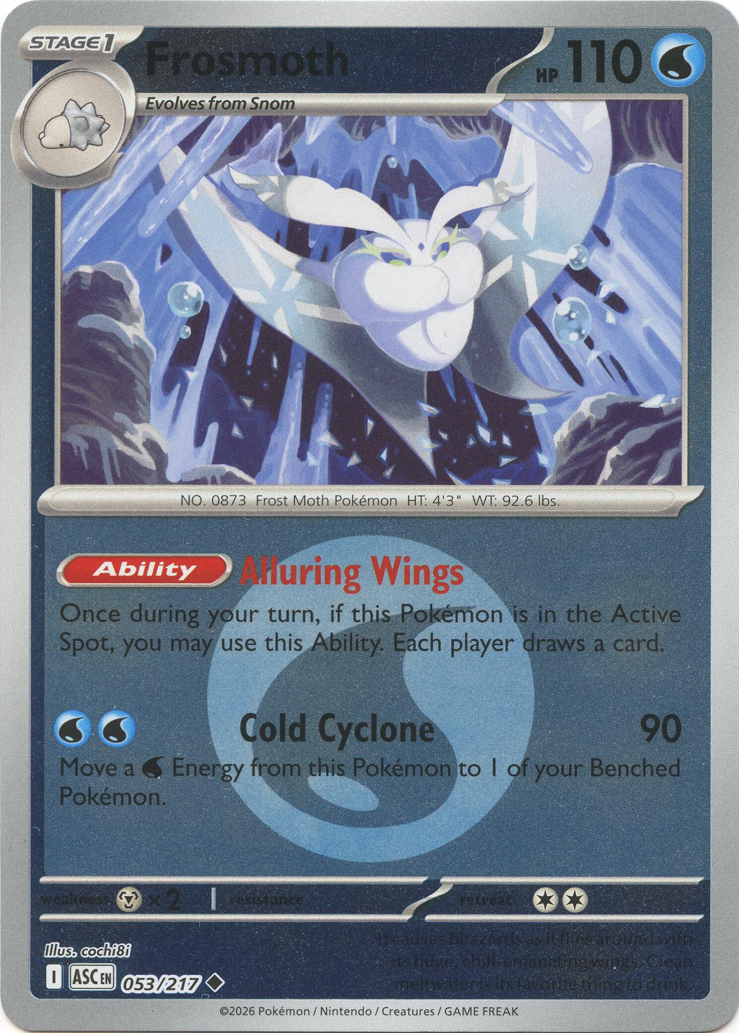 Frosmoth (053/217) (Energy Symbol Pattern) [Mega Evolution: Ascended Heroes] | Jack's On Queen
