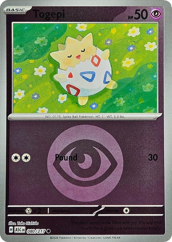 Togepi (080/217) (Energy Symbol Pattern) [Mega Evolution: Ascended Heroes] | Jack's On Queen