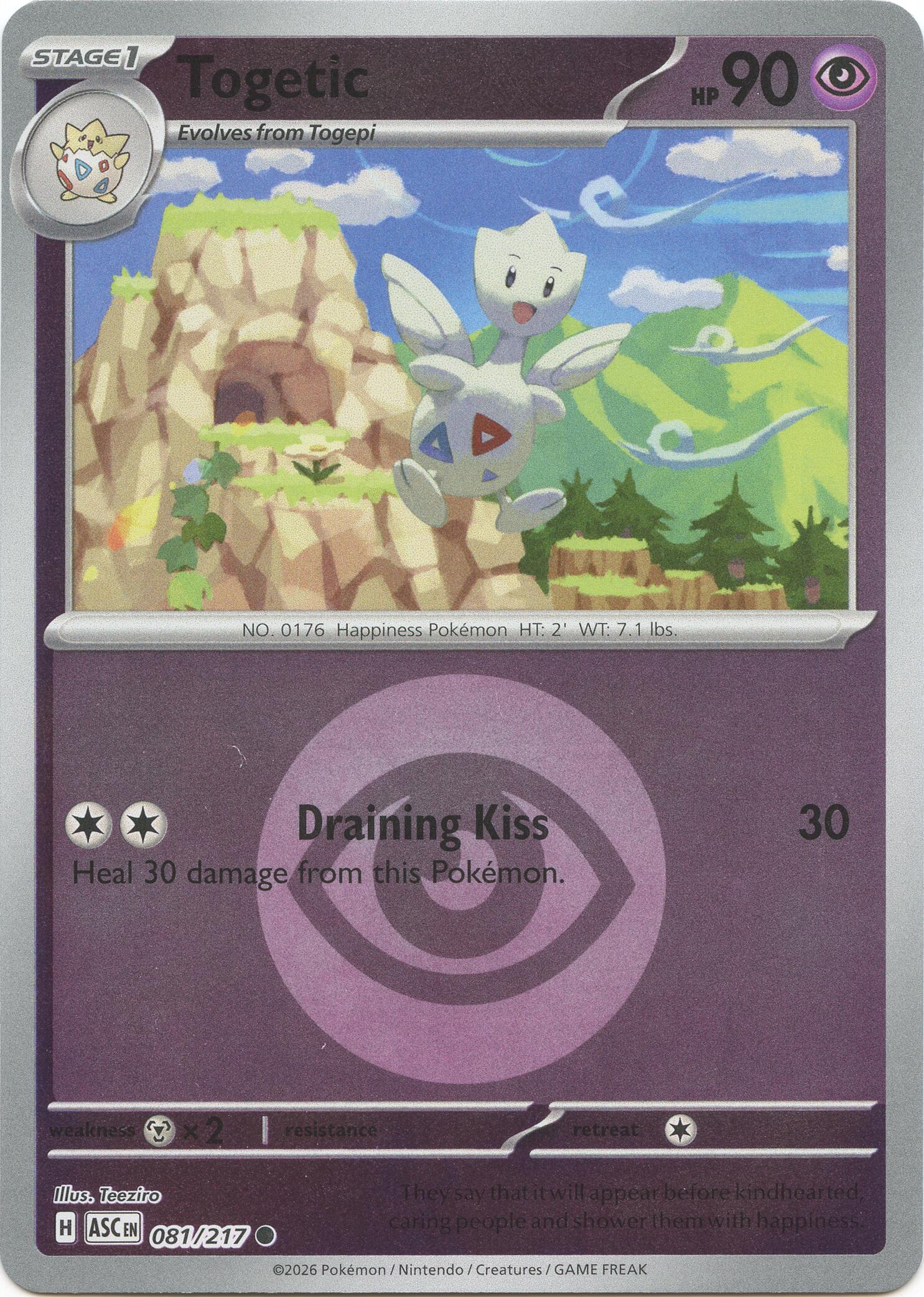 Togetic (081/217) (Energy Symbol Pattern) [Mega Evolution: Ascended Heroes] | Jack's On Queen
