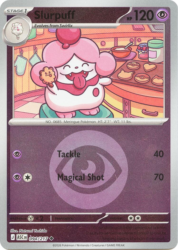 Slurpuff (094/217) (Energy Symbol Pattern) [Mega Evolution: Ascended Heroes] | Jack's On Queen