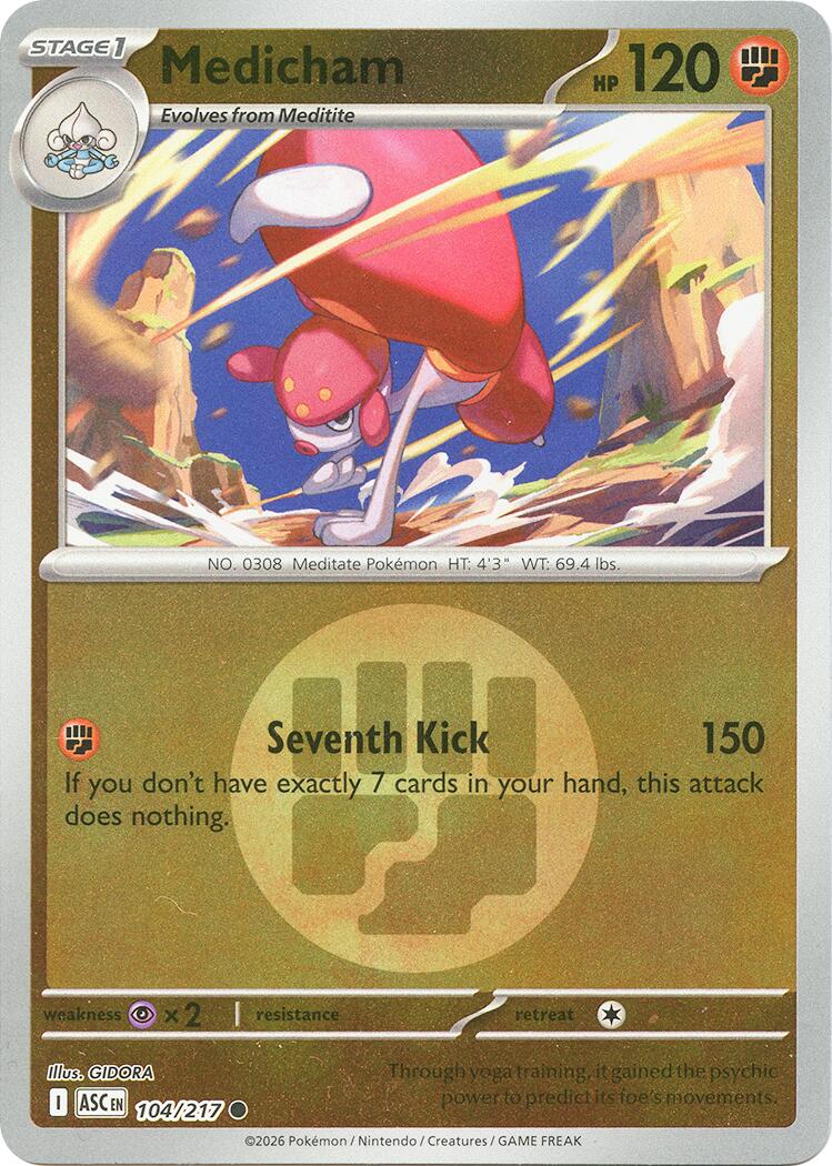 Medicham (104/217) (Energy Symbol Pattern) [Mega Evolution: Ascended Heroes] | Jack's On Queen