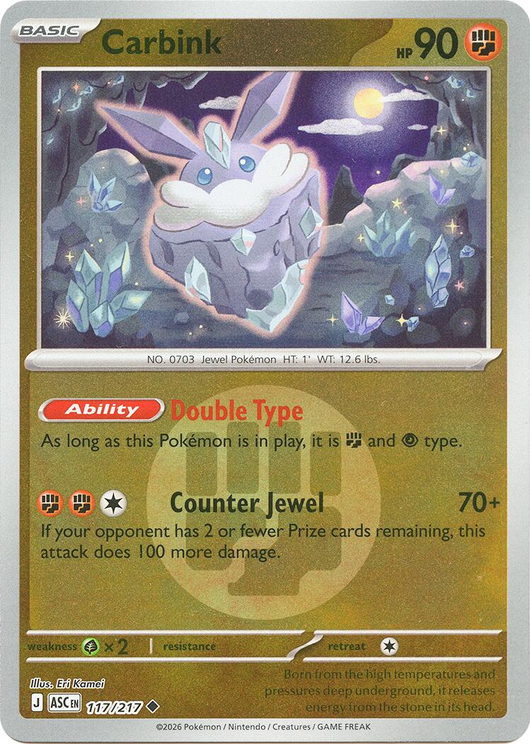 Carbink (117/217) (Energy Symbol Pattern) [Mega Evolution: Ascended Heroes] | Jack's On Queen
