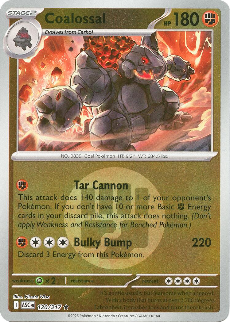 Coalossal (120/217) (Energy Symbol Pattern) [Mega Evolution: Ascended Heroes] | Jack's On Queen