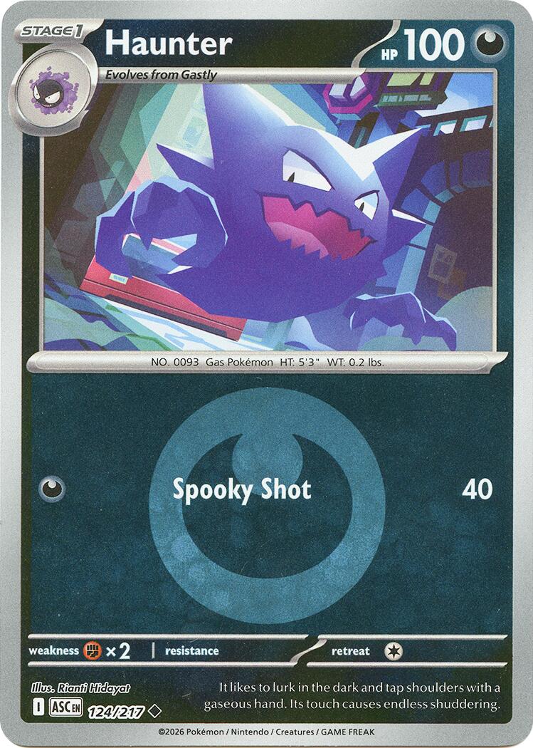 Haunter (124/217) (Energy Symbol Pattern) [Mega Evolution: Ascended Heroes] | Jack's On Queen