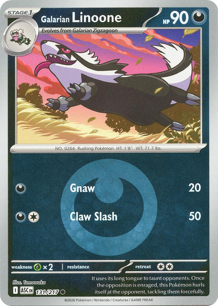 Galarian Linoone (131/217) (Energy Symbol Pattern) [Mega Evolution: Ascended Heroes] | Jack's On Queen