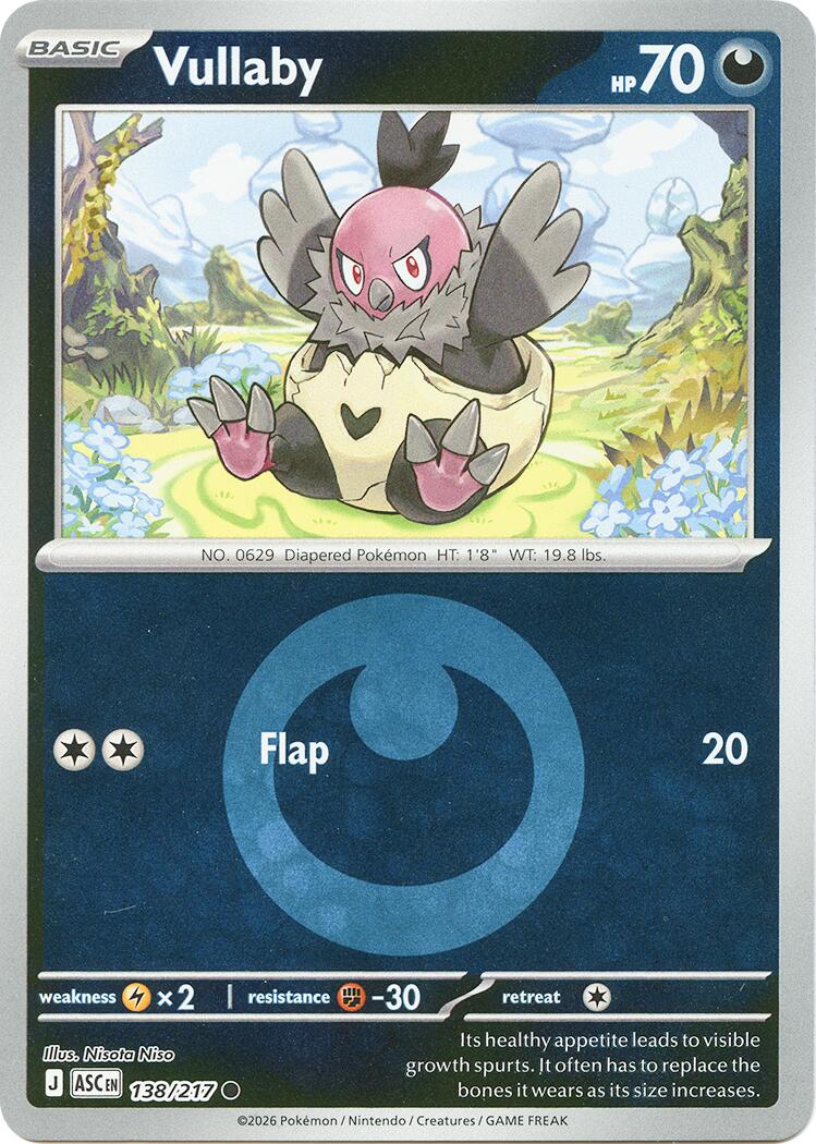 Vullaby (138/217) (Energy Symbol Pattern) [Mega Evolution: Ascended Heroes] | Jack's On Queen