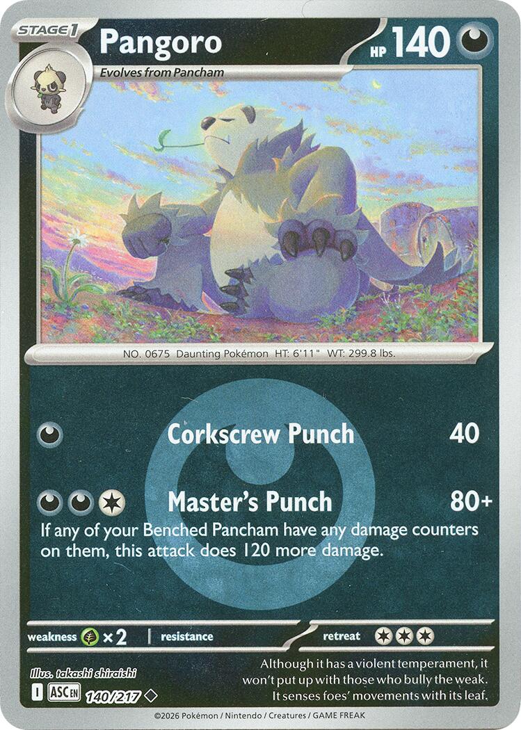 Pangoro (140/217) (Energy Symbol Pattern) [Mega Evolution: Ascended Heroes] | Jack's On Queen