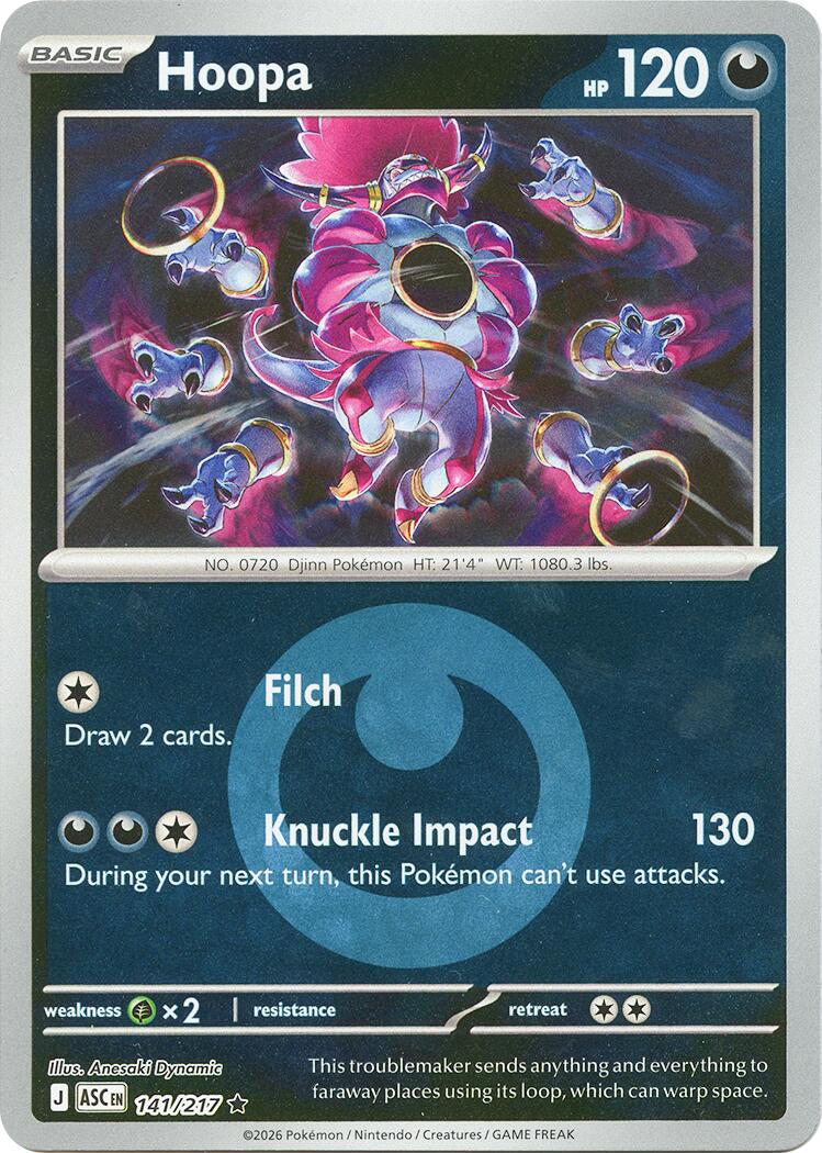 Hoopa (141/217) (Energy Symbol Pattern) [Mega Evolution: Ascended Heroes] | Jack's On Queen