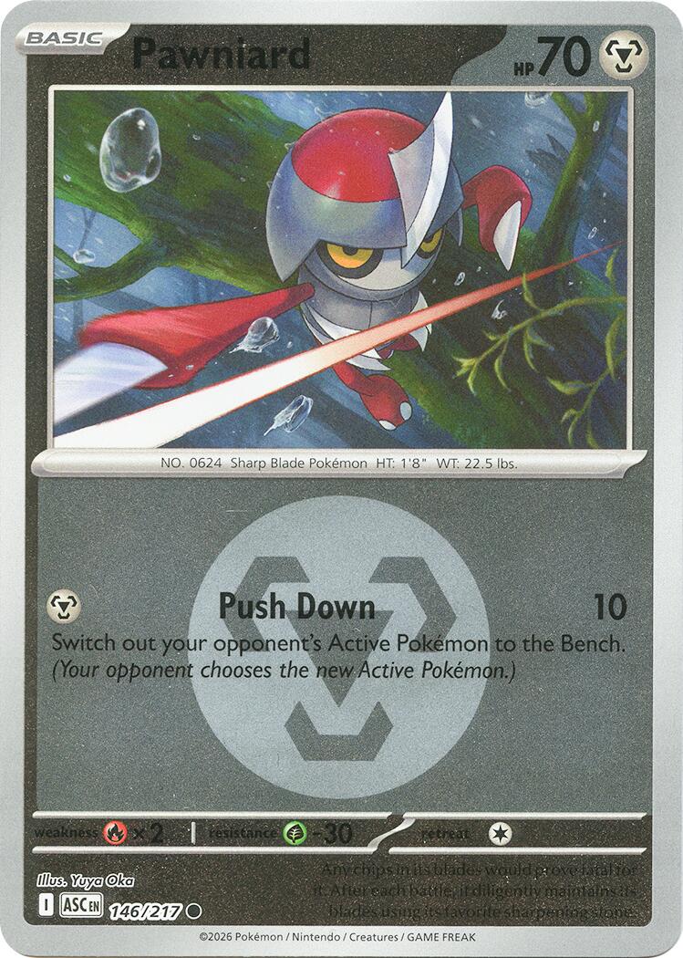 Pawniard (146/217) (Energy Symbol Pattern) [Mega Evolution: Ascended Heroes] | Jack's On Queen