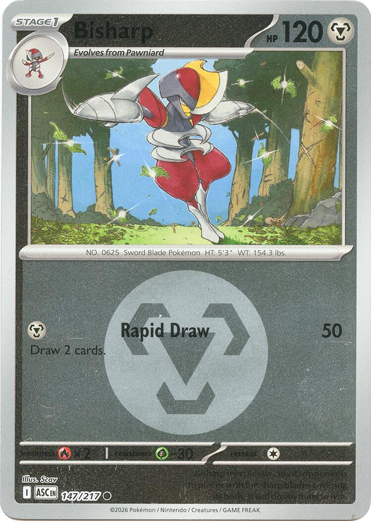 Bisharp (147/217) (Energy Symbol Pattern) [Mega Evolution: Ascended Heroes] | Jack's On Queen