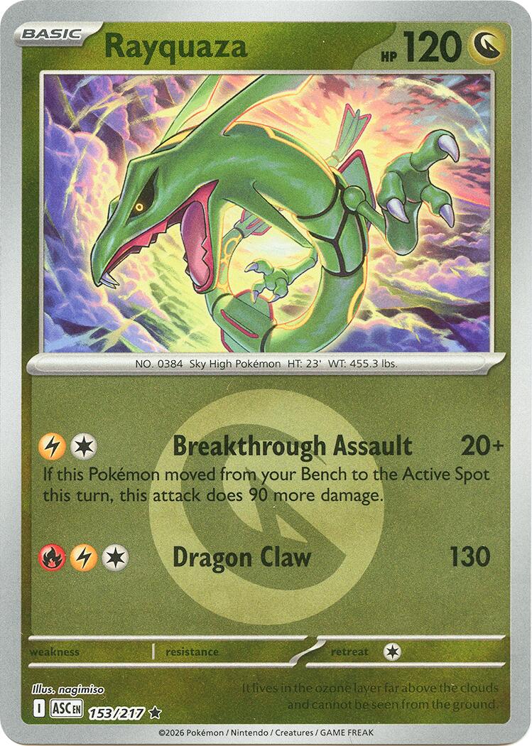 Rayquaza (153/217) (Energy Symbol Pattern) [Mega Evolution: Ascended Heroes] | Jack's On Queen