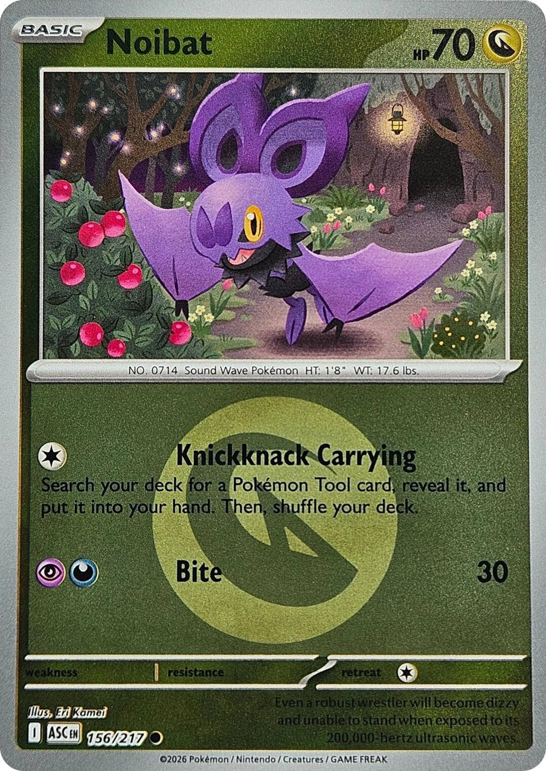 Noibat (156/217) (Energy Symbol Pattern) [Mega Evolution: Ascended Heroes] | Jack's On Queen