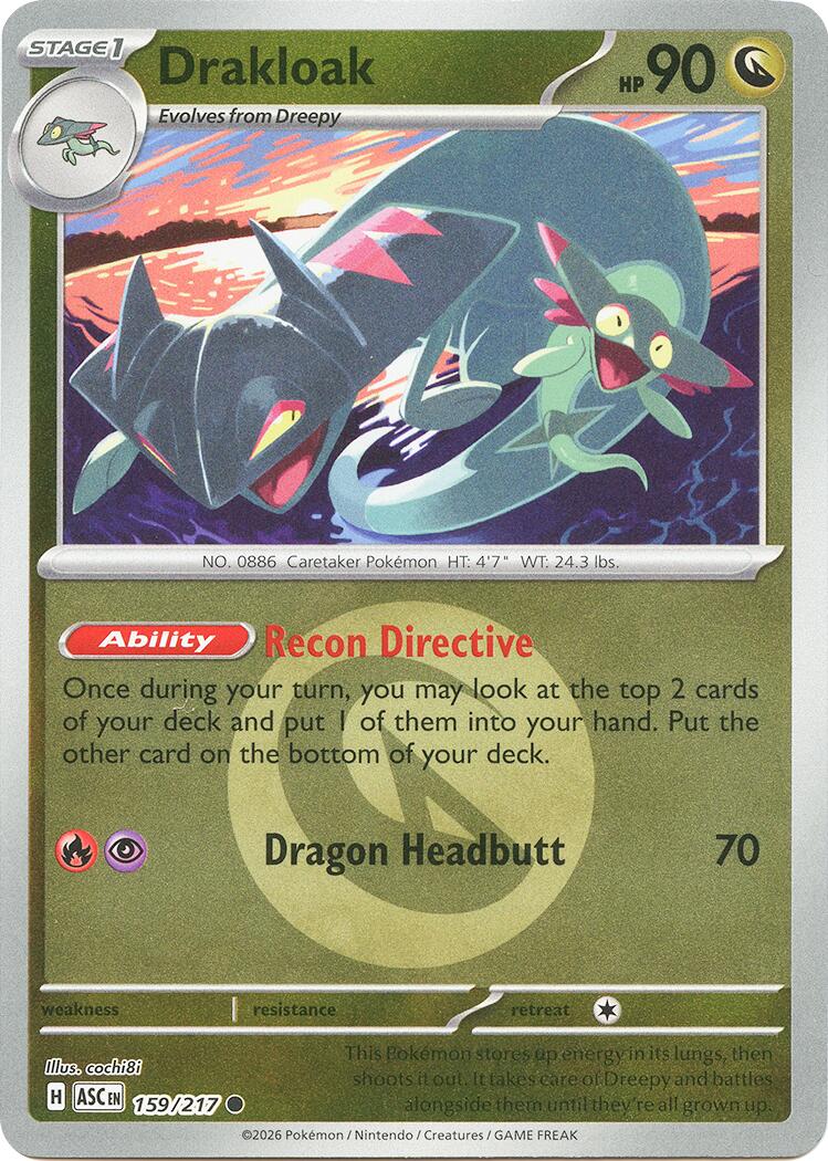 Drakloak (159/217) (Energy Symbol Pattern) [Mega Evolution: Ascended Heroes] | Jack's On Queen