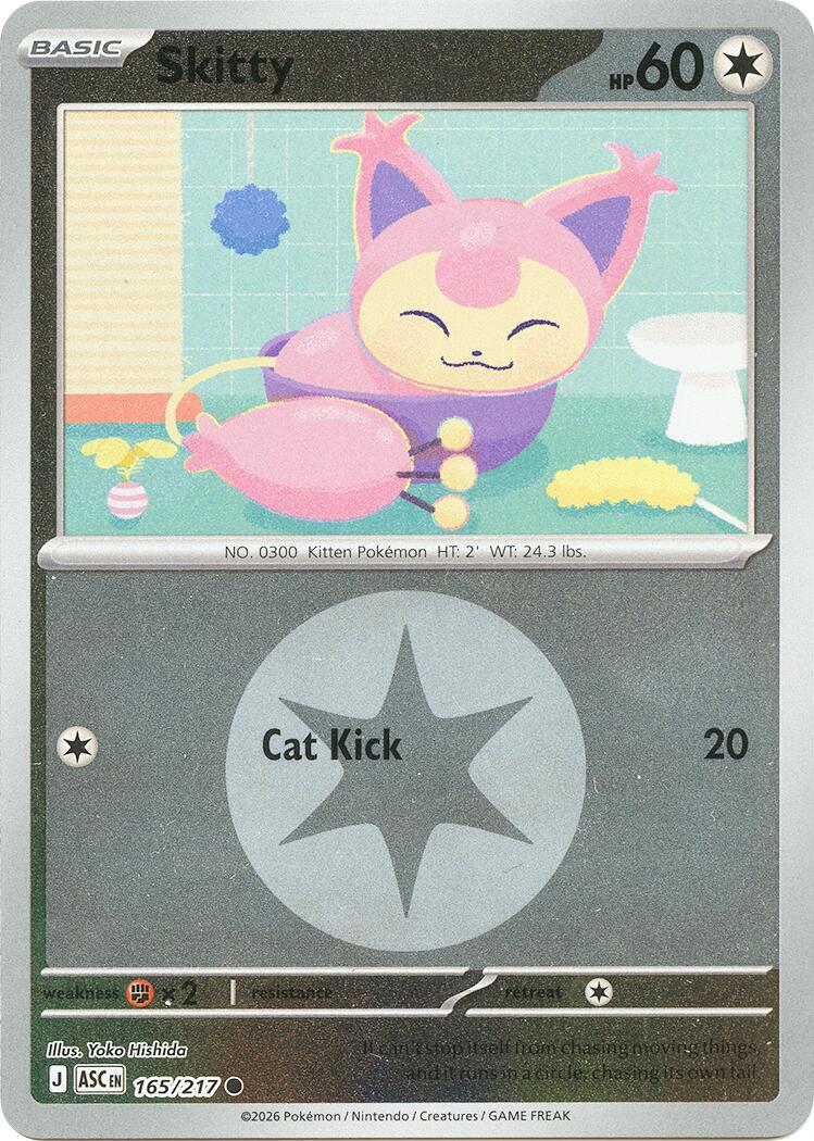 Skitty (165/217) (Energy Symbol Pattern) [Mega Evolution: Ascended Heroes] | Jack's On Queen