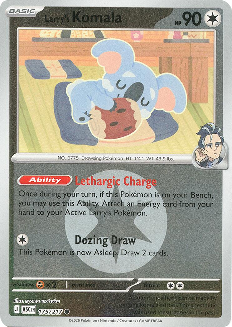 Larry's Komala (175/217) (Energy Symbol Pattern) [Mega Evolution: Ascended Heroes] | Jack's On Queen