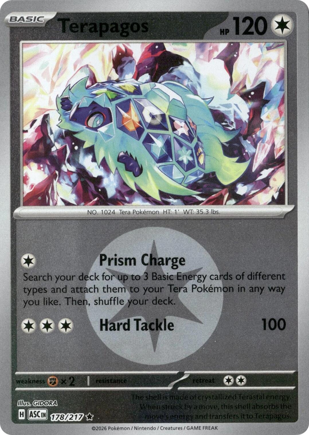 Terapagos (178/217) (Energy Symbol Pattern) [Mega Evolution: Ascended Heroes] | Jack's On Queen