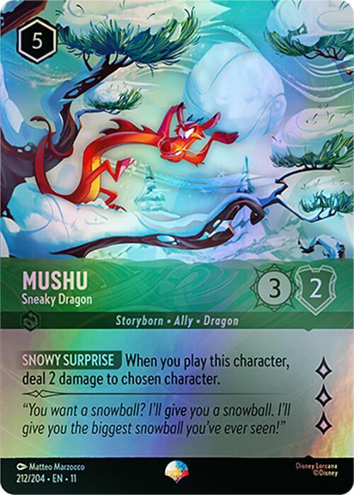 Mushu - Sneaky Dragon (Epic) (212/204) [Winterspell] | Jack's On Queen