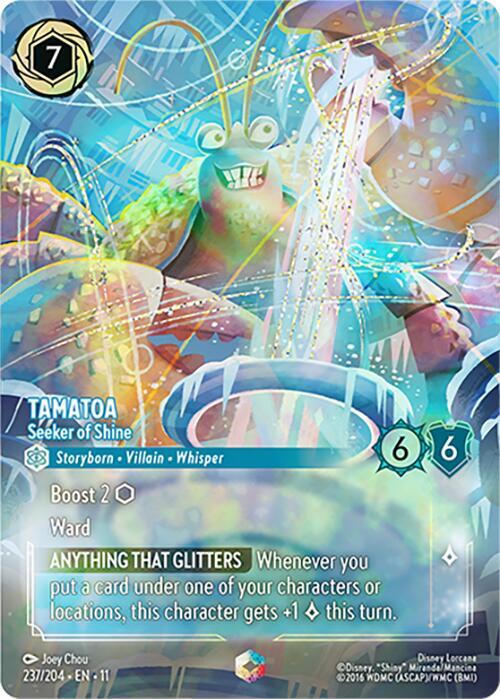 Tamatoa - Seeker of Shine (Enchanted) (237/204) [Winterspell] | Jack's On Queen