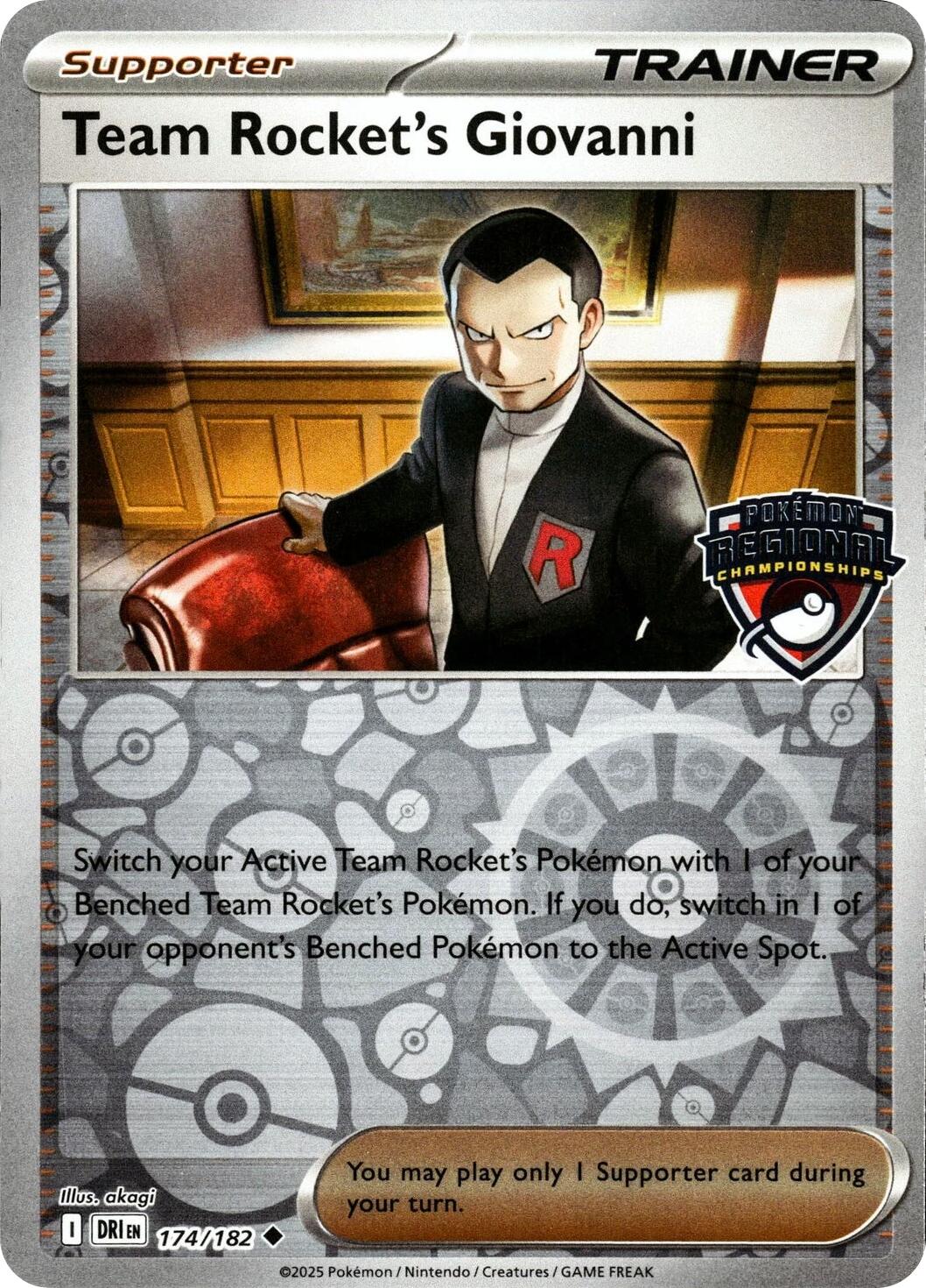 Team Rocket's Giovanni (174/182) [League & Championship Cards] | Jack's On Queen