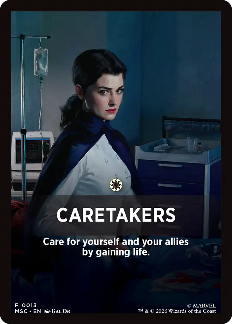 Caretakers Theme Card [Marvel Super Heroes Commander] | Jack's On Queen