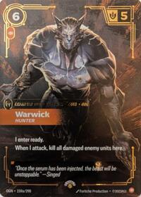 Warwick - Hunter (159a/298) [Riftbound Promotional Cards] | Jack's On Queen