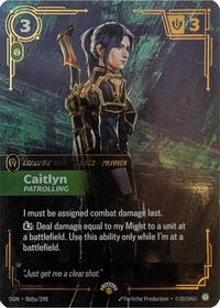 Caitlyn - Patrolling (068a/298) [Riftbound Promotional Cards] | Jack's On Queen
