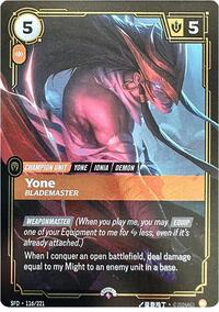 Yone - Blademaster (116/221) [Riftbound Organized Play Promotional Cards] | Jack's On Queen