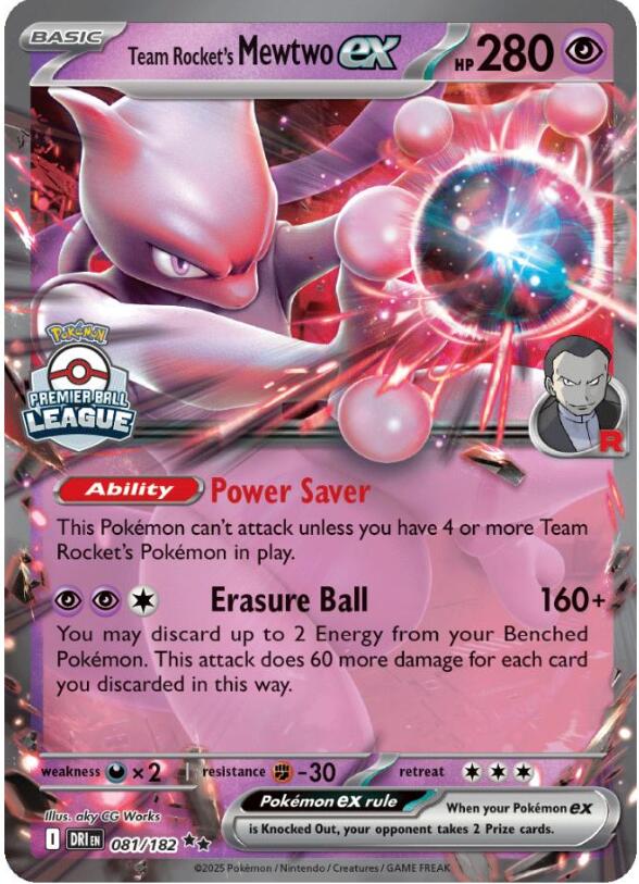 Team Rocket's Mewtwo ex (081/182) [League & Championship Cards] | Jack's On Queen