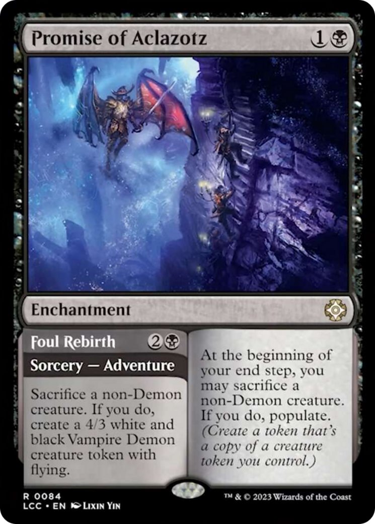 Promise of Aclazotz // Foul Rebirth [The Lost Caverns of Ixalan Commander] | Jack's On Queen