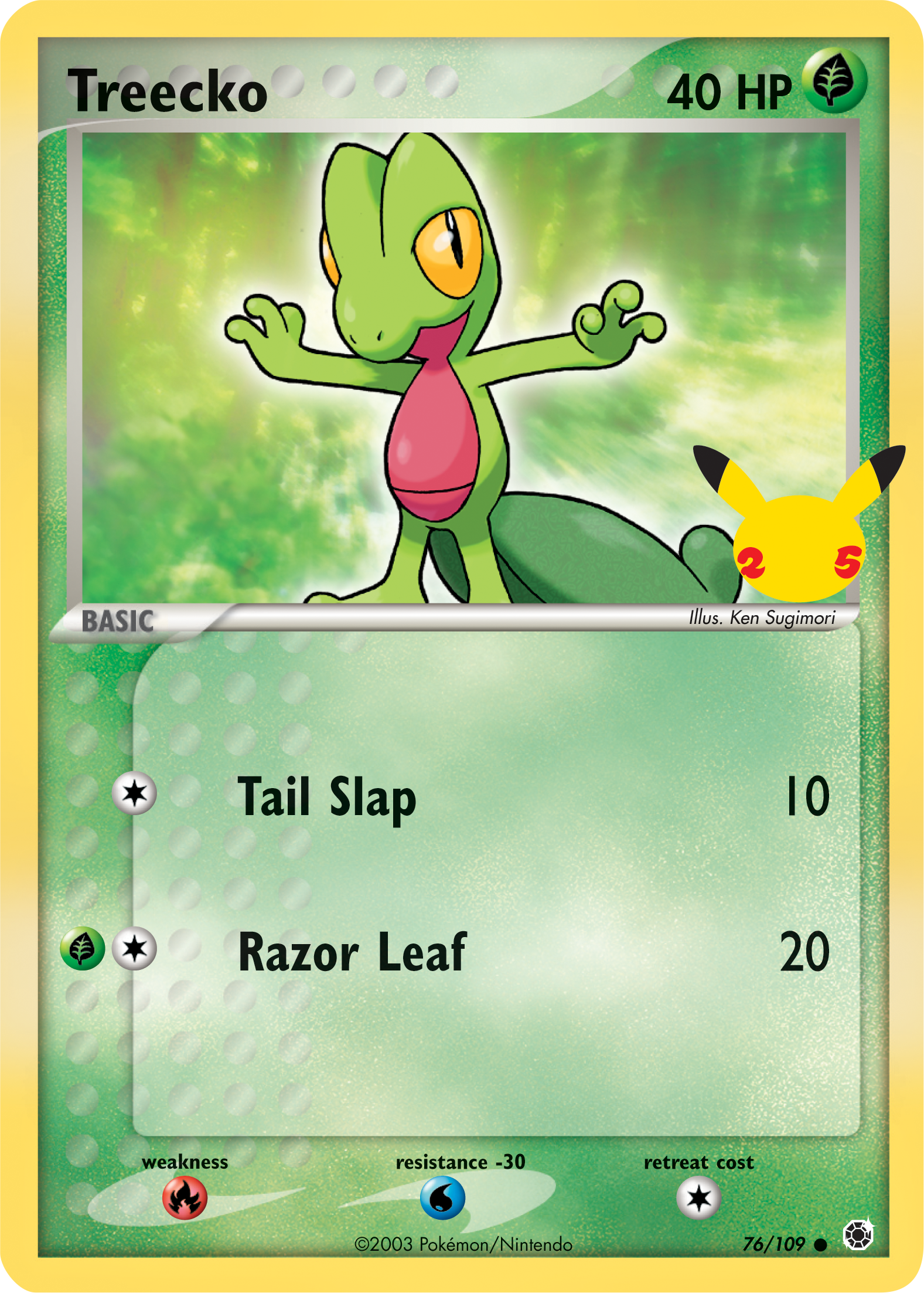 Treecko (76/109) (Jumbo Card) [First Partner Pack] | Jack's On Queen