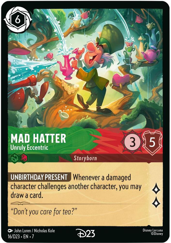 Mad Hatter - Unruly Eccentric (16) [D23 Promos] | Jack's On Queen