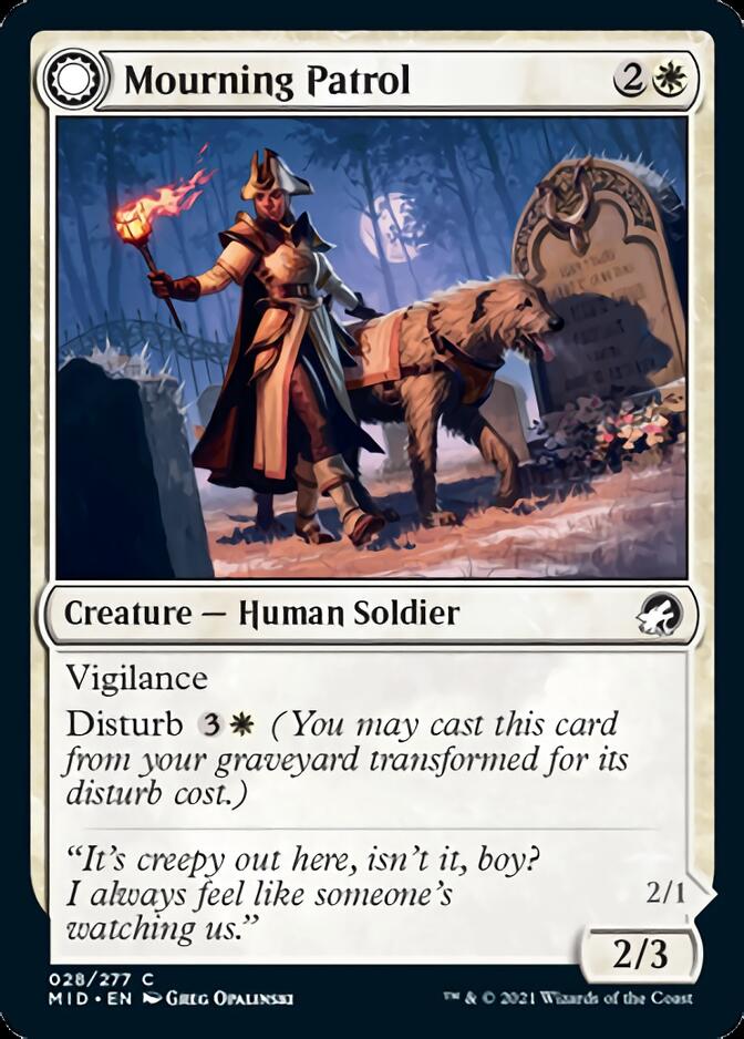Mourning Patrol // Morning Apparition [Innistrad: Midnight Hunt] | Jack's On Queen