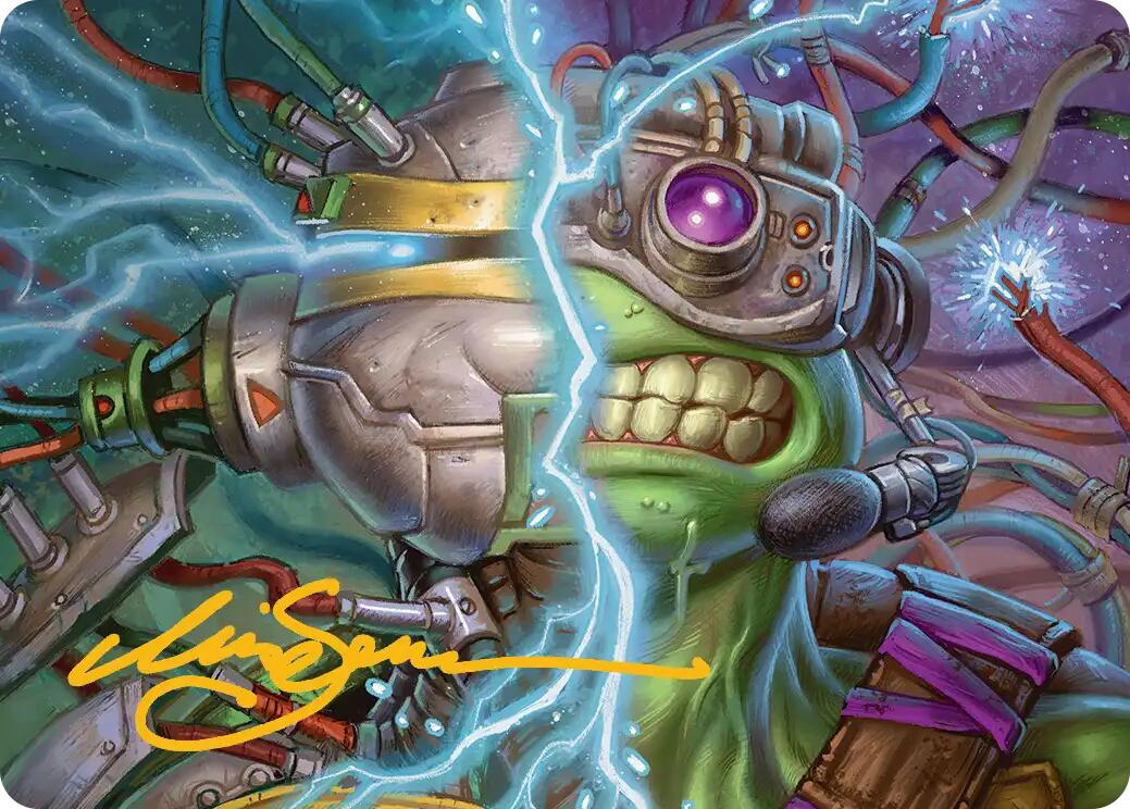 Mind Transfer Protocol Art Card (Gold-Stamped Signature) [Teenage Mutant Ninja Turtles Art Series] | Jack's On Queen