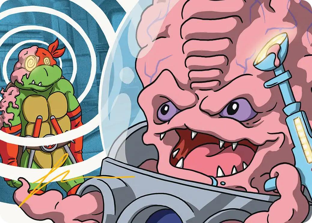 Krang, Master Mind Art Card (25/54) (Gold-Stamped Signature) [Teenage Mutant Ninja Turtles Art Series] | Jack's On Queen