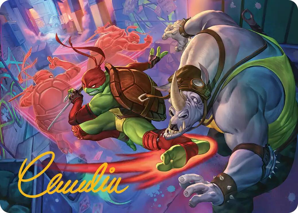 Super Combo Art Card (Gold-Stamped Signature) [Teenage Mutant Ninja Turtles Art Series] | Jack's On Queen