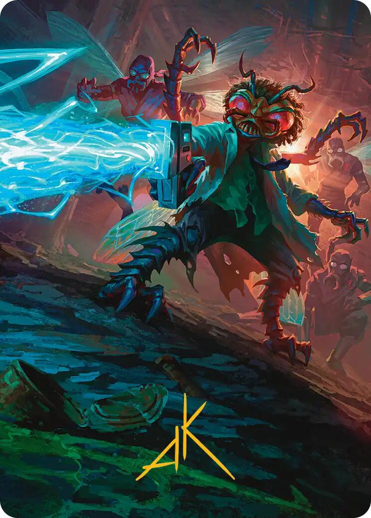 Baxter, Exzzperimental Zzientist Art Card (Gold-Stamped Signature) [Teenage Mutant Ninja Turtles Art Series] | Jack's On Queen