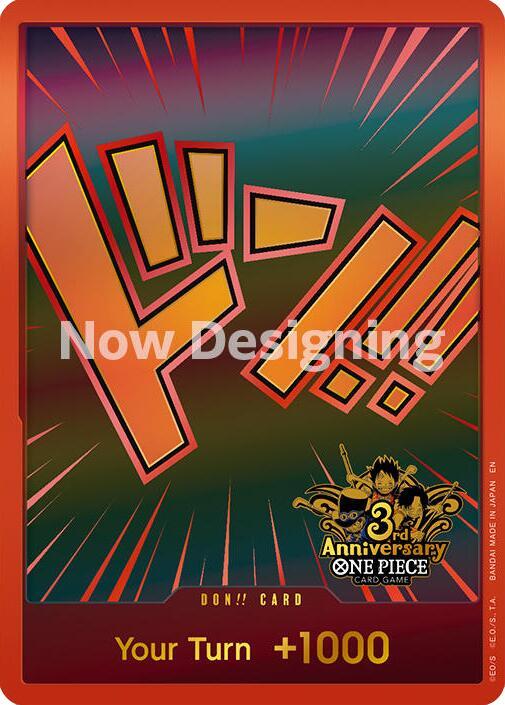 DON!! Card (Japanese Version 3rd Anniversary Set) [One Piece Promotion Cards] | Jack's On Queen