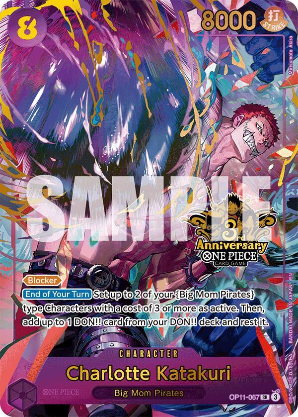 Charlotte Katakuri (Japanese Version 3rd Anniversary Set) (OP11-067) [One Piece Promotion Cards] | Jack's On Queen
