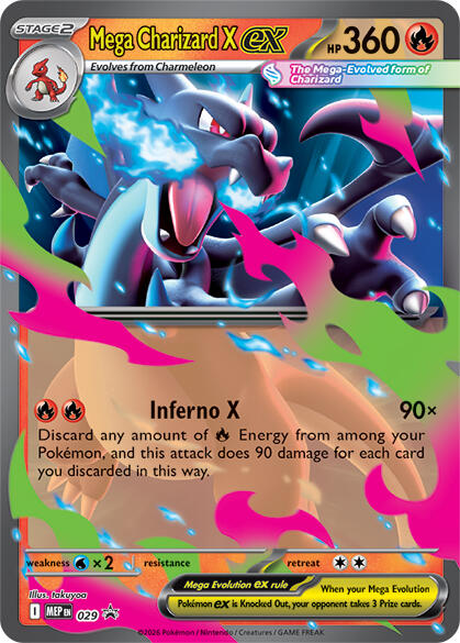 Mega Charizard X ex (029) [Mega Evolution Promo] | Jack's On Queen